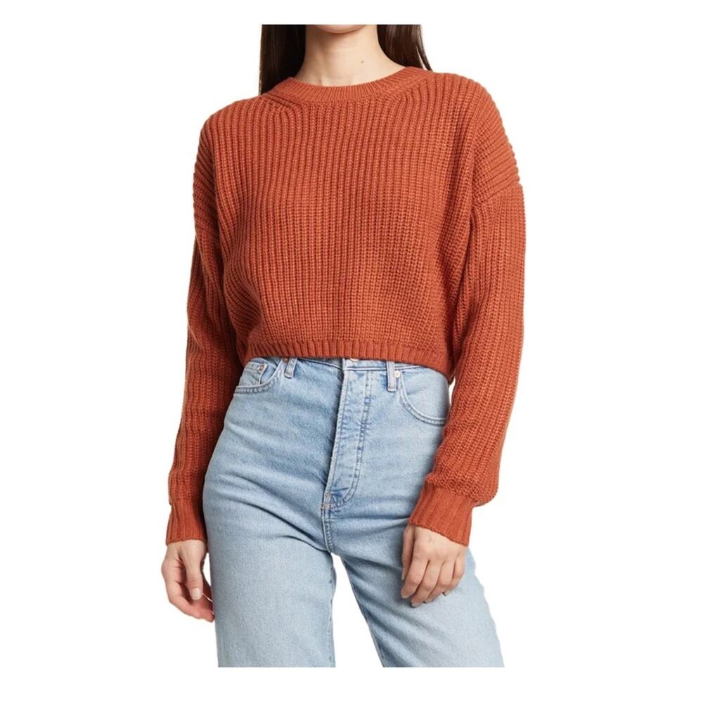 Elodie - NWT Crewneck Cropped Sweater